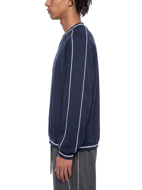 Unisex Color Block V-Neck Sweatshirt