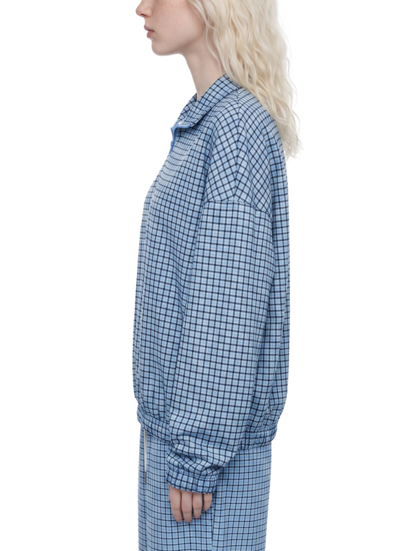 Unisex Plaid Quarter-Zip Sweatshirt