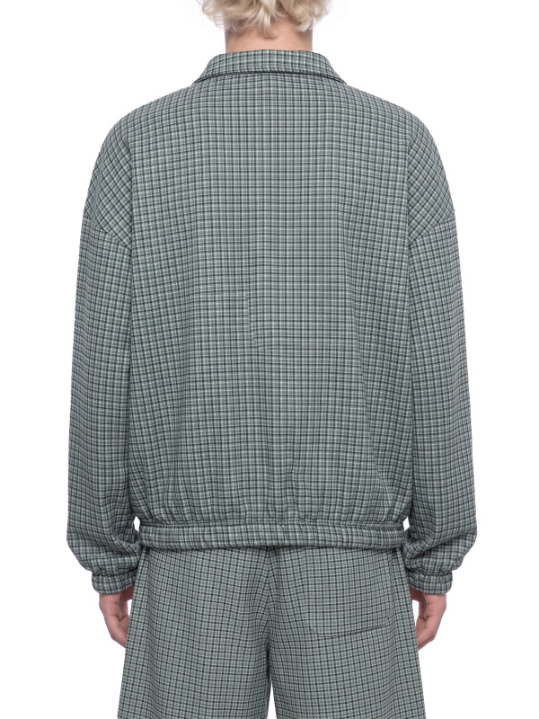 Unisex Plaid Quarter-Zip Sweatshirt