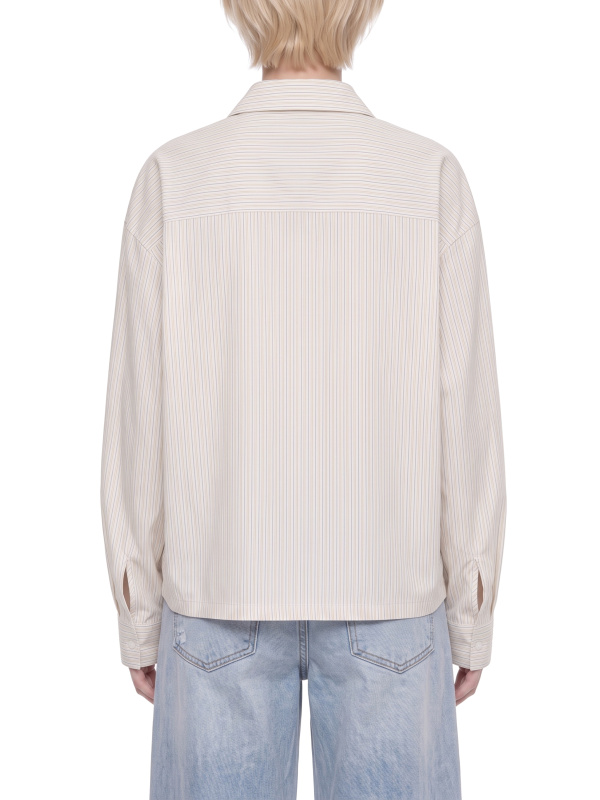 Unisex Boxy Striped Shirt
