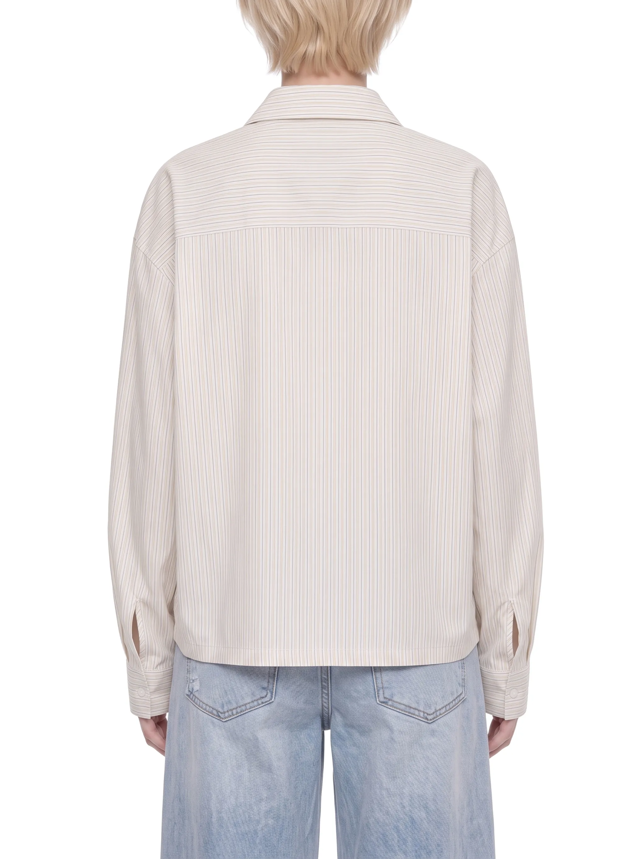 Unisex Boxy Striped Shirt
