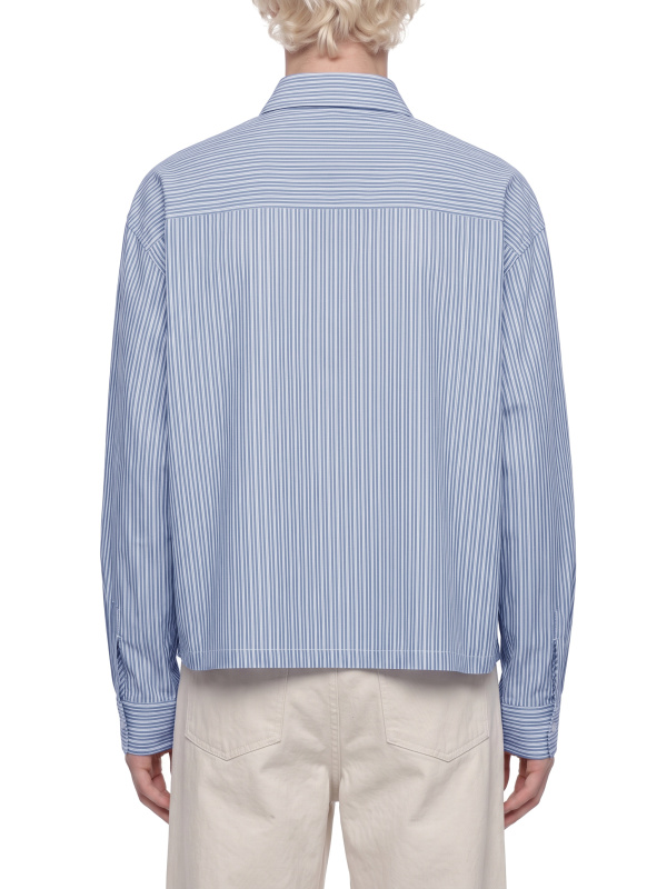 Unisex Boxy Striped Shirt