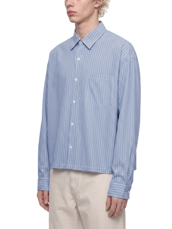 Unisex Boxy Striped Shirt