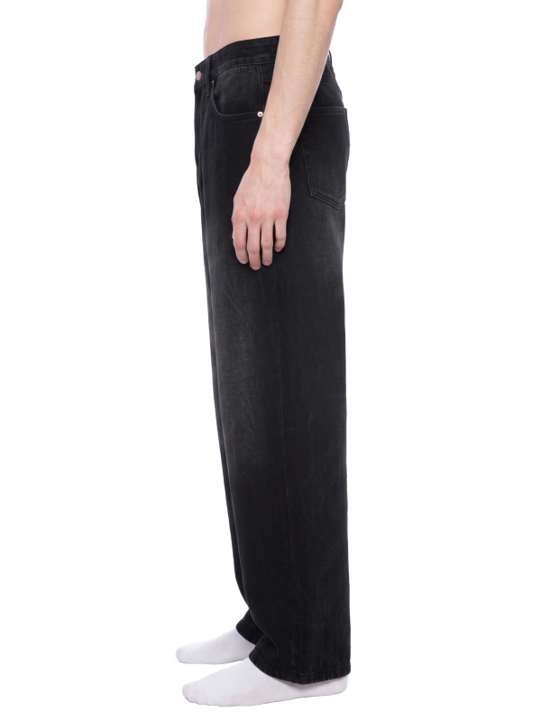 Men's Vintage Wash Wide Leg Jeans