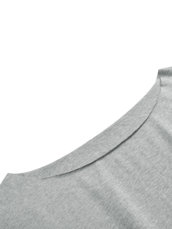 Women’s Boatneck Raw Edge Crop T-Shirt