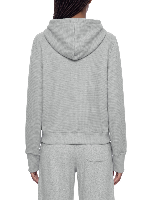 Women's Waffle Full Zip Hoodie