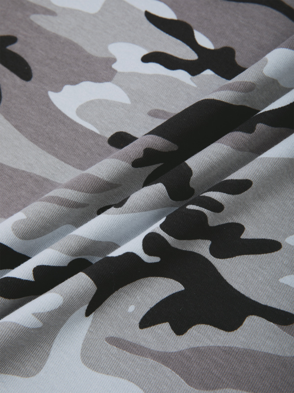 Women's Camo Off-Shoulder Crop T-Shirt