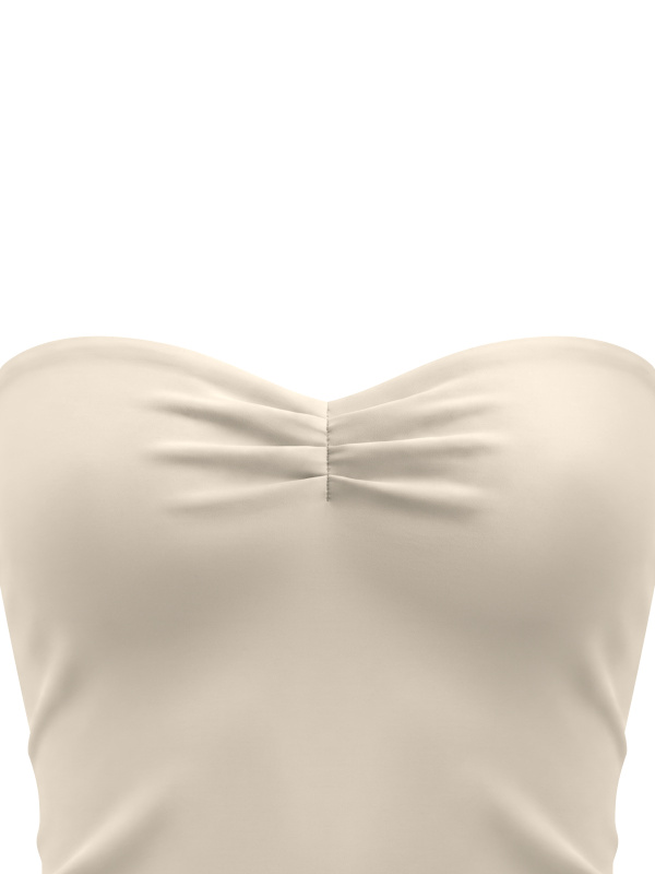 Women's Ruched Cropped Tube Top