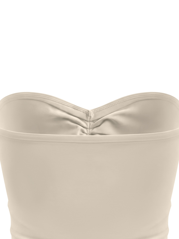 Women's Ruched Cropped Tube Top