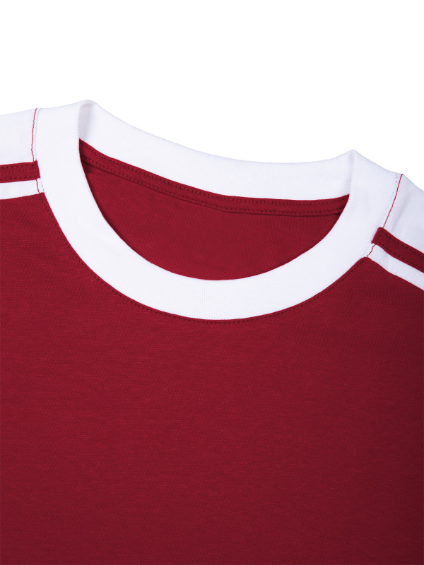 Unisex Color Block Loose T-Shirt