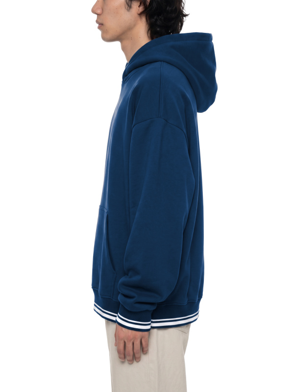 Unisex Oversized Color Block Fleece Hoodie