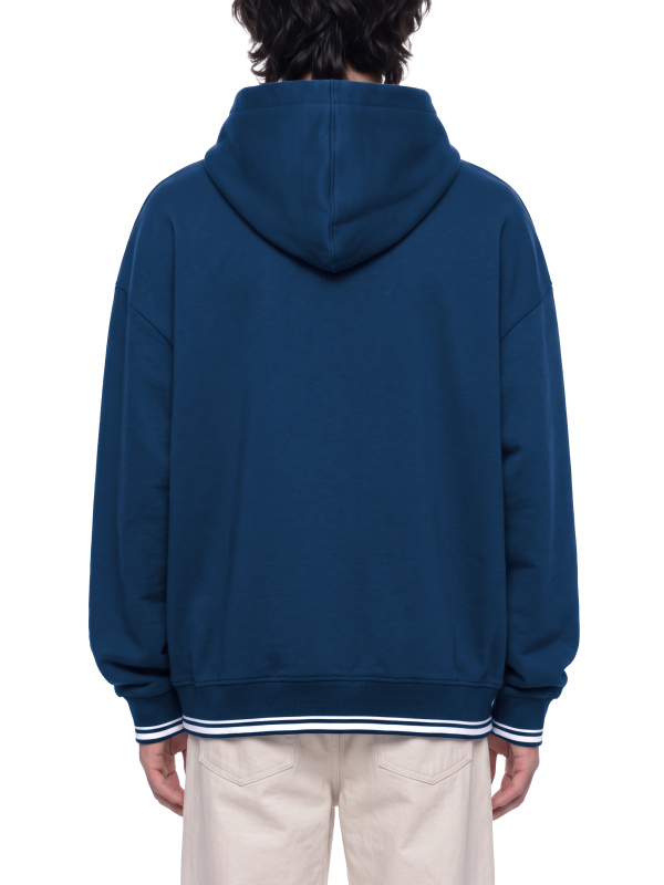 Unisex Oversized Color Block Fleece Hoodie