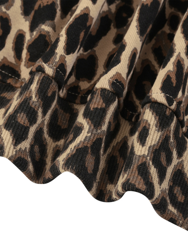 Unisex Leopard Full Zip Hoodie