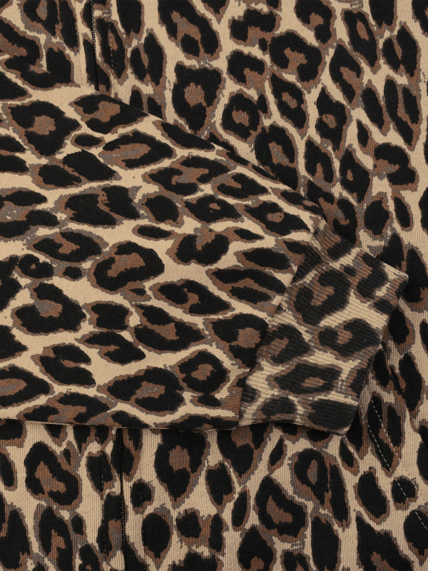 Unisex Leopard Full Zip Hoodie