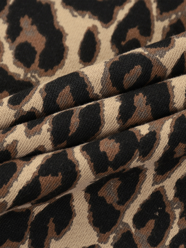 Unisex Leopard Full Zip Hoodie