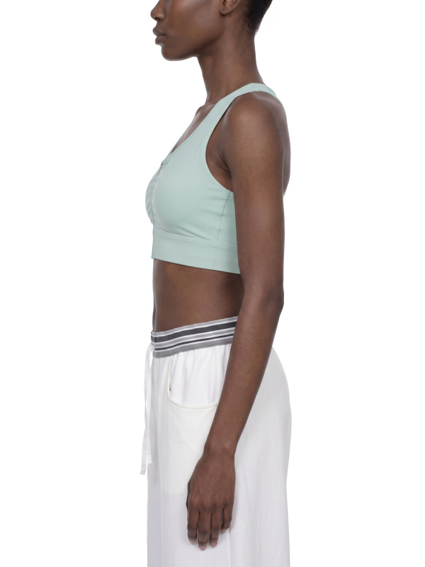 Women’s Cropped Zip Yoga Sports Bra