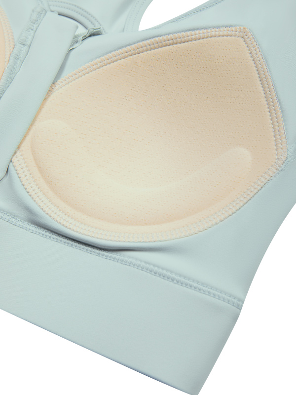 Women’s Cropped Zip Yoga Sports Bra