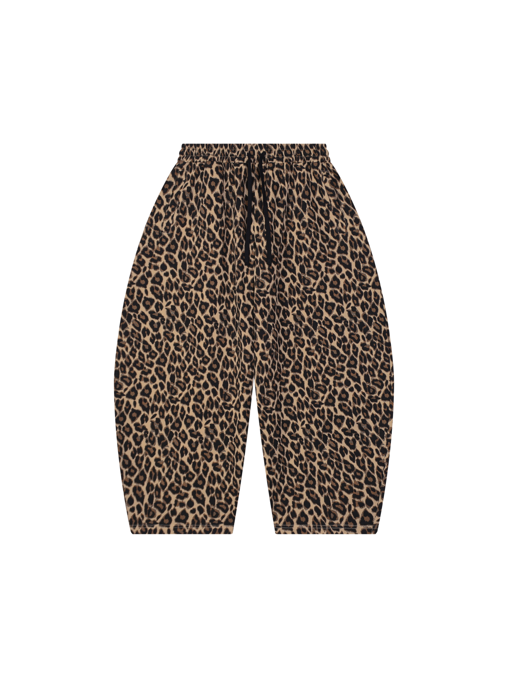 Unisex Leopard Barrel Leg Sweatpants - Main Image