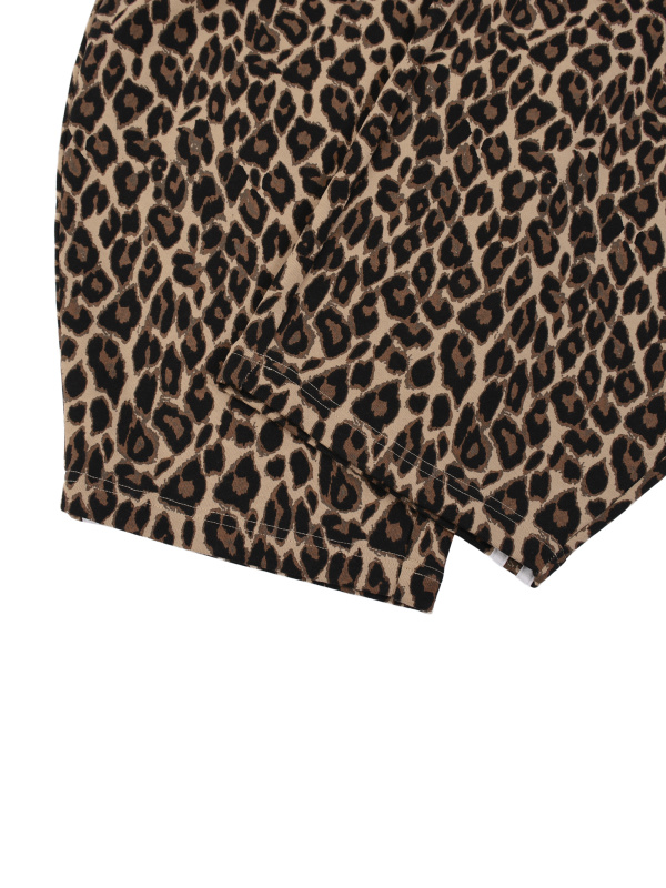 Unisex Leopard Barrel Leg Sweatpants