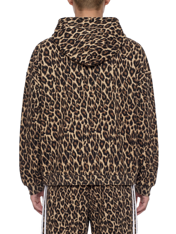 Unisex Leopard Full Zip Hoodie