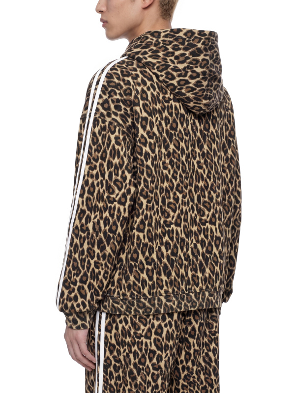 Unisex Leopard Full Zip Hoodie