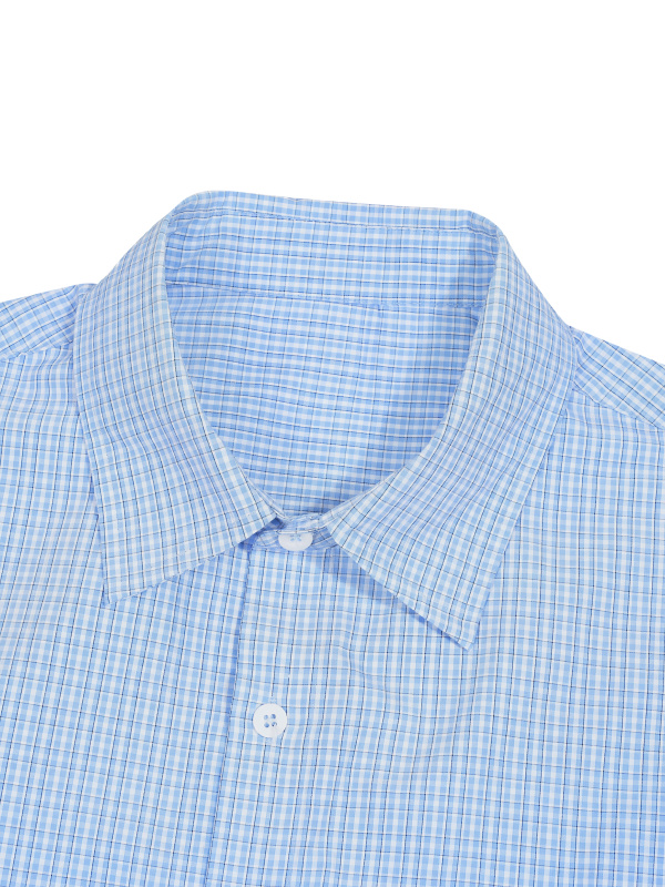 Unisex Boxy Plaid Long Sleeve Shirt