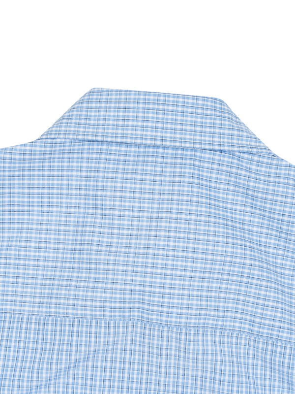 Unisex Boxy Plaid Long Sleeve Shirt