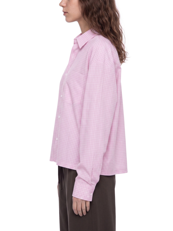 Unisex Boxy Plaid Long Sleeve Shirt