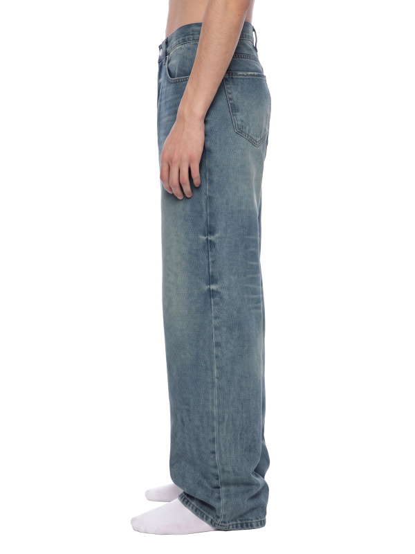 Men’s Vintage Wash Wide Leg Jeans