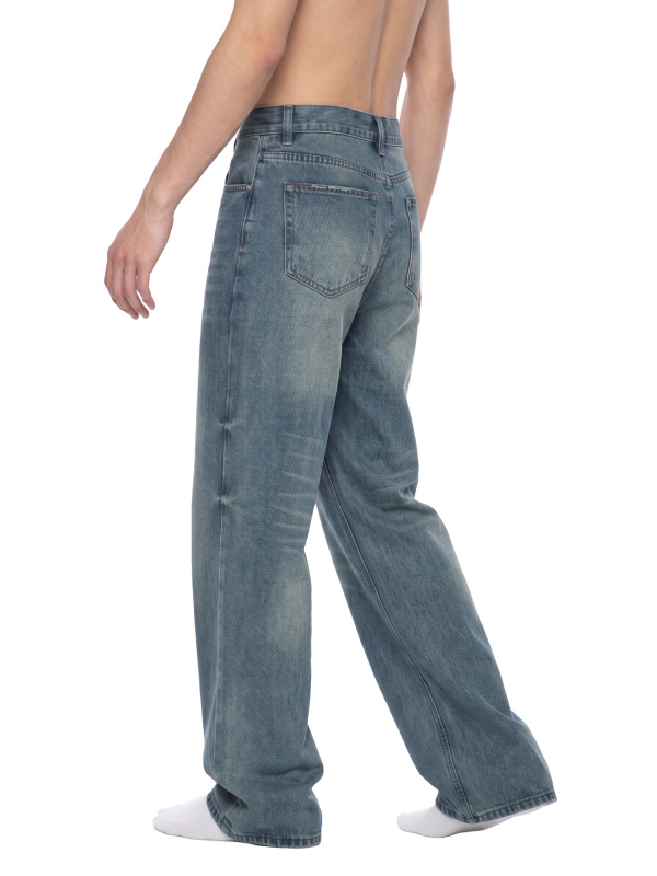 Men’s Vintage Wash Wide Leg Jeans