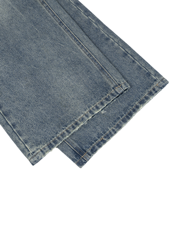 Men’s Vintage Wash Wide Leg Jeans