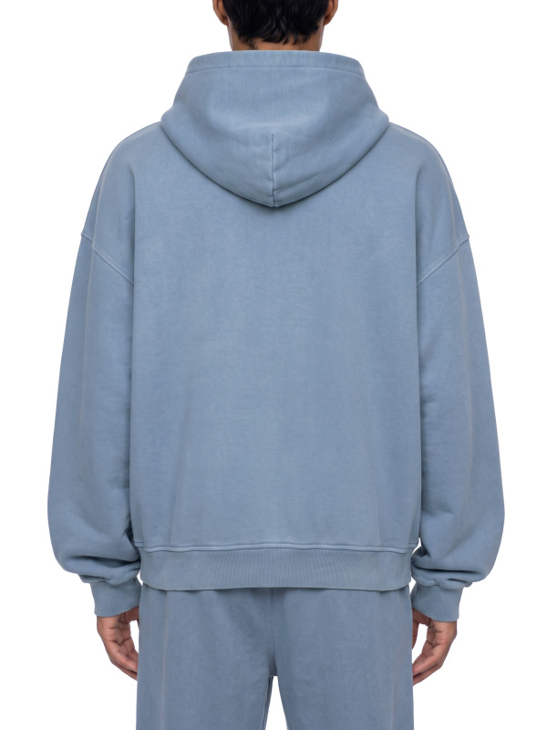 Unisex Vintage Wash Full Zip Boxy Hoodie