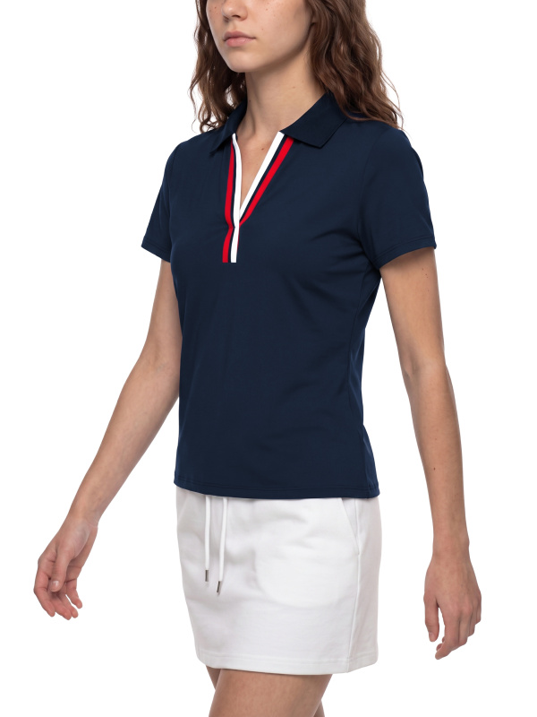 Women’s Color Block Polo Shirt