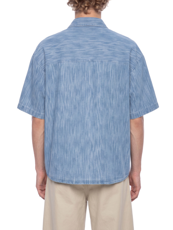 Unisex Boxy Vintage Wash Denim Shirt
