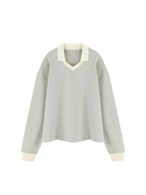 Unisex Color Block Long Sleeve Sweatshirt