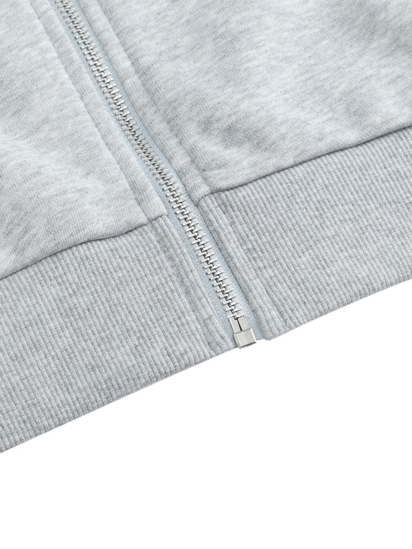 Women's Off-Shoulder Full Zip Hoodie