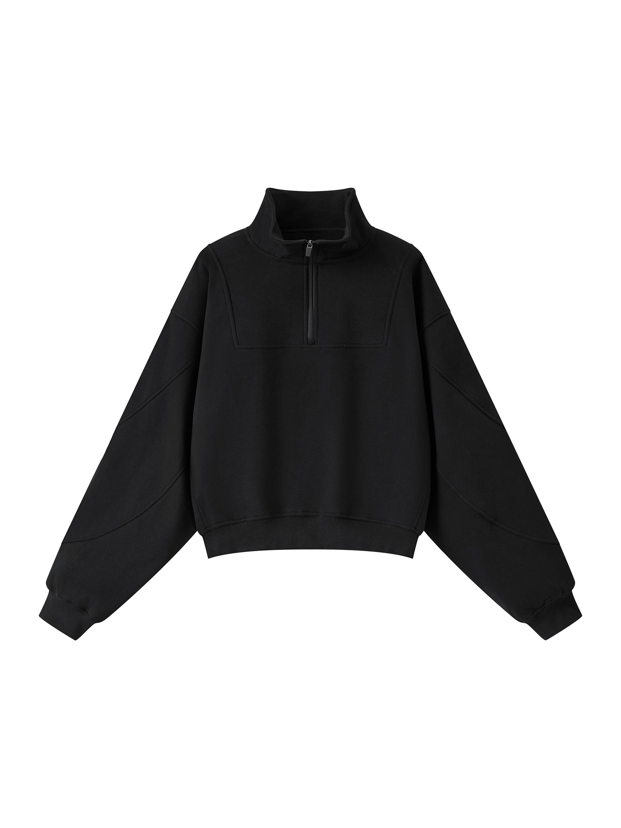 Women's Loose Fleece Quarter-Zip Sweatshirt #WT0265 | TAPSTITCH