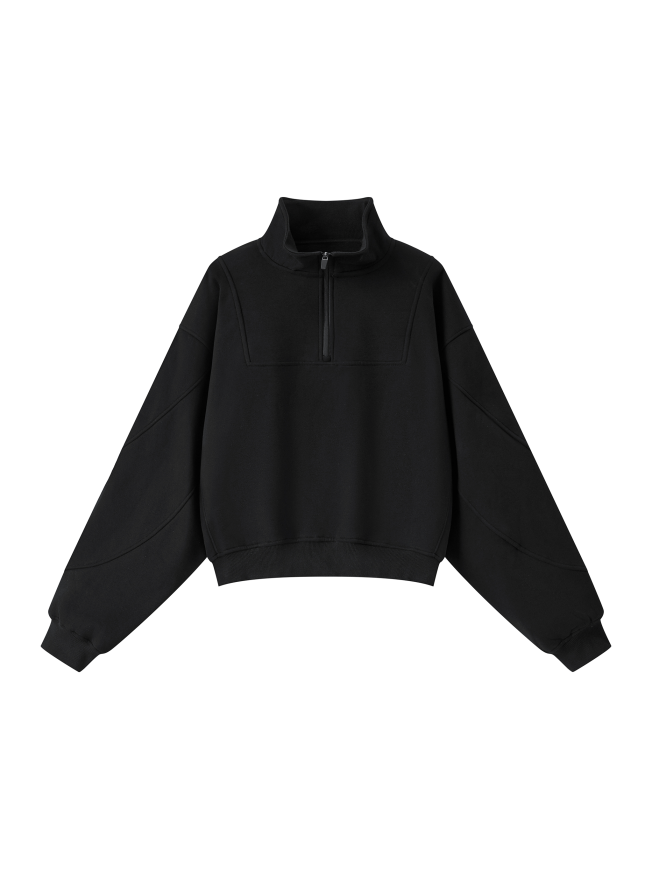 Women’s Loose Fleece Quarter-Zip Sweatshirt