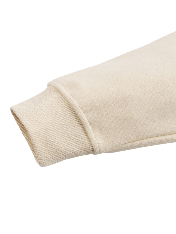 Fleeced High Neck Hoodie