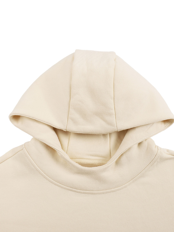 Fleeced High Neck Hoodie