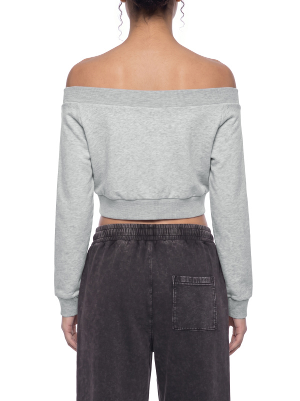 Women's Off-Shoulder Full Zip Hoodie