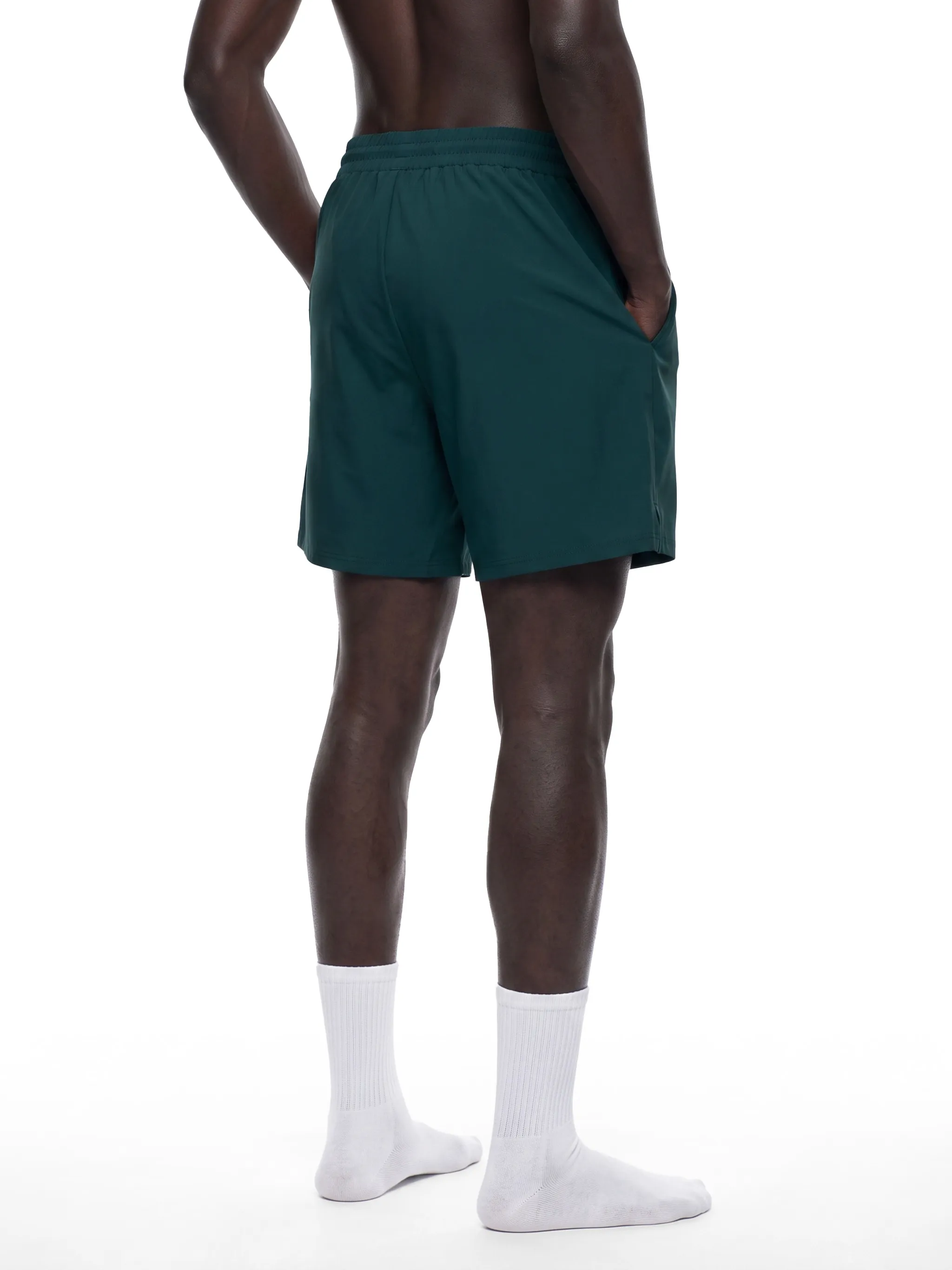 Men's Pocketed Compression-Lined Performance Shorts