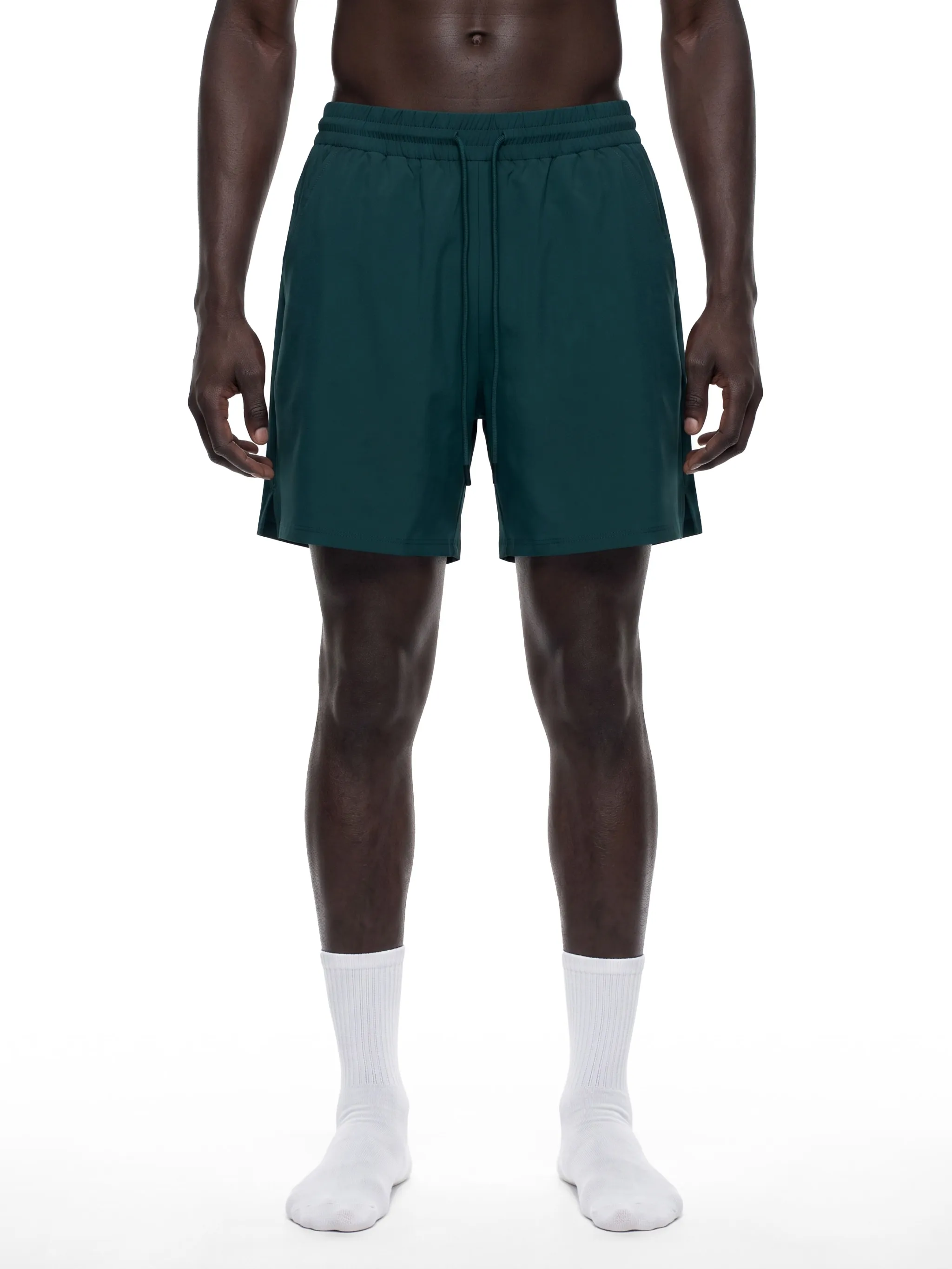 Men's Pocketed Compression-Lined Performance Shorts