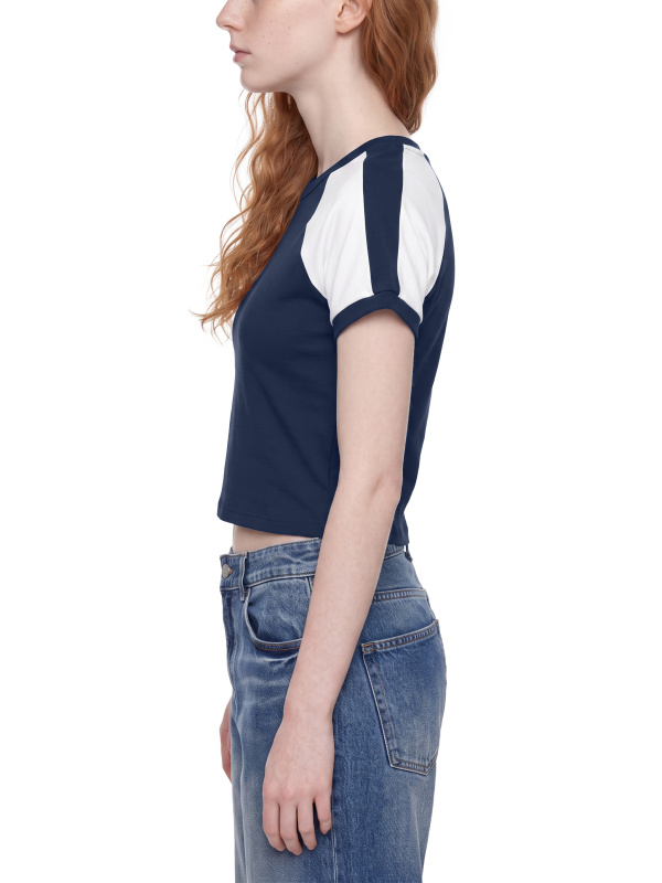 Women’s Slim Raglan Color Block T-Shirt
