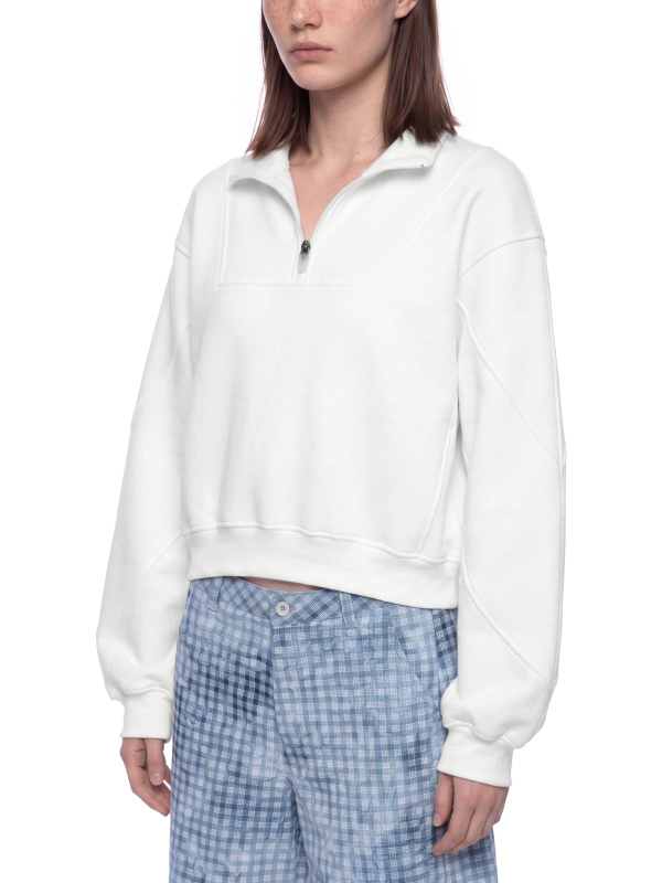 Women’s Loose Fleece Quarter-Zip Sweatshirt