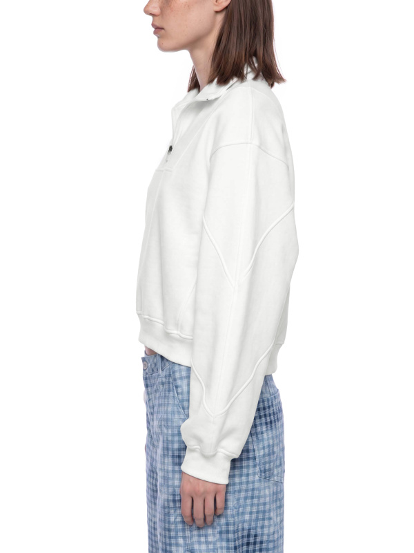 Women’s Loose Fleece Quarter-Zip Sweatshirt