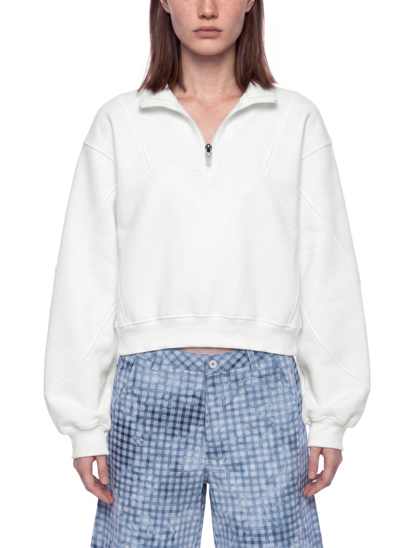 Women’s Loose Fleece Quarter-Zip Sweatshirt