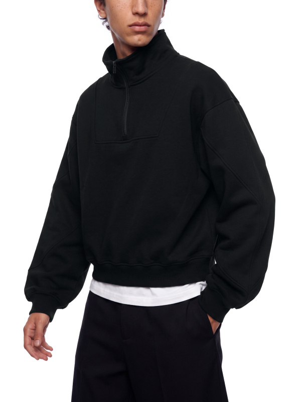 Women’s Loose Fleece Quarter-Zip Sweatshirt