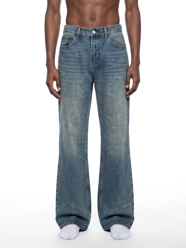 Men's Vintage Wash Denim Jeans