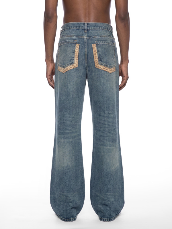 Men's Vintage Wash Denim Jeans